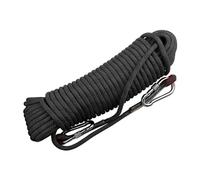 FBANULPEX Static Outdoor Climbing Rope, 8mm Outdoor Climbing Rope 10m20m30m50m100m200mStatic Rock Climbing Rope Escape Rope Ice Climbing Equipment for Fire Rescue Parachute(Black,8mm x 190m)