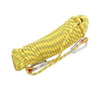 FBANULPEX Static Outdoor Climbing Rope, 8mm Outdoor Climbing Rope 10m20m30m50m100m200mStatic Rock Climbing Rope Escape Ice Climbing Equipment for Fire Rescue Parachute(Yellow,8mm x 110m)