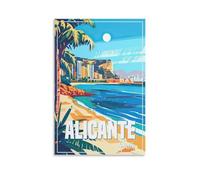 Fbaoda Alicante Spain Posters Vitger Travel Poster Canvas Art Wall Room House Decor Bedroom Office Posters Prints Wall Art Paitings Rustic Home Decorate for Living 16x24inch(40x60cm)