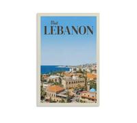 Fbaoda Lebanon Posters Vitger Travel Poster Canvas Art Wall Room House Decor Bedroom Office Posters Prints Wall Art Paitings Rustic Home Decorate for Living 08x12inch(20x30cm)