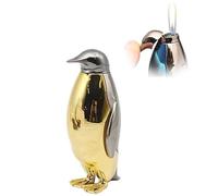 FBAODA Windproof Lighter - Penguin Butane Metal Lighter, Portable Soft Flame, Reusable Adjustable Flame, Suitable for Outdoor, Candle, Barbecue, Men's Gift
