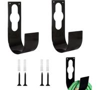 FBBEVWBK 2Pcs Hose Pipe Holder, Expandable Garden Hose Hanger Holder, Watering Hosepipe Hook with Screws, for 25' - 100' (7.5m - 30m) Hose Pipes
