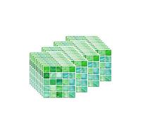 FBBULES 40PCS Mosaic Tile Stickers, PVC Self Adhesive Wallpaper Stick On Tiles for Bathroom Kitchen Peel and Stick Vinyl Wall Transfer Stickers (10 x 10cm / 4 x 4 inch)