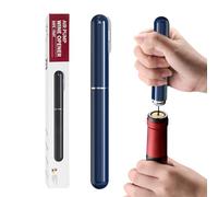 FBBULES Corkscrew Wine Opener, 2-in-1 Air Pressure Pump Bottle Opener with Foil Cutter, Portable Handheld Cork Remover for Red Wine, Travel Gifts