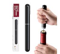 FBBULES Corkscrew Wine Opener, 2-in-1 Air Pressure Pump Bottle Opener with Foil Cutter, Portable Handheld Cork Remover for Red Wine, Travel Gifts