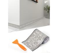 FBBULES PVC Self Adhesive Wallpaper Border Natural Style Wall Ceiling Border Peel and Stick Decorative Sticker for Living Room Bedroom Kitchen Door Frame