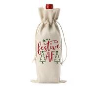 FBCCZEY Christmas Wine Bag Merry Christmas Wine Bottle Gift Bags With Drawstring Xmas Party Decorations Gifts for New Year Holiday Wedding Parties Festive Af Bottle Wraps Bags