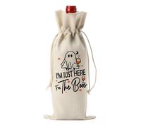 FBCCZEY Funny Halloween Ghost Wine Bag Hocus Pocus Decor Gifts Halloween Party Supplies Home Decorations Wine Accessories for Wine Lovers Women Men Friend for the Boos Wine Bag