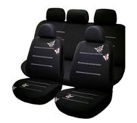 fbgdqjh Butterfly Pattern Car Seat Covers Compatible Breathable With 2 Mm Composite Car Seat Covers(9pcs)