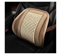 fbgdqjh Car Seat Cushion Summer Cool Cushion Single Piece Of Wood Beads Summer Breathable Cushion Ventilation Cold Four Seasons Availabl Seat Covers(Beige 1 Pcs4)