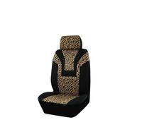fbgdqjh Leopard Print Car Seat Cover Accessories Interior Airbag Compatible Universal 5mm Sponge Car Seat Covers(For 1 Front seat)