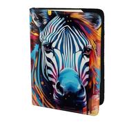 FBGHHTY Abstract Animal Zebra Print Men and Women Stylish 5.5in Passport Travel Document Wallet Case Secure Accessory