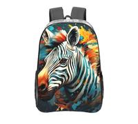 FBGHHTY Abstract Animal Zebra Print Transparent Backpack Large Clear Pvc Bag School Student Men Women Work Travel
