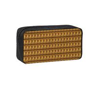 Fbghhty Ancient Egypt Tribe Series Print Large-Capacity Pen Case Lightweight Stationery Organizer Pouch Office Daily Wear