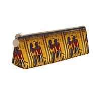 FBGHHTY Ancient Egypt Tribe Series Print Student Pencil Case Large Capacity Triangle Pouch Daily Essentials School College