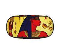 FBGHHTY Ancient Egypt Tribe Series Print Versatile Big Capacity Pencil Bag School Students Teenagers Travelers Everyday Use