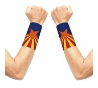 FBGHHTY Arizona State Flag Print Unisex Wrist Sleeve Gym Workouts Breathable Versatile Daily Running Cycling
