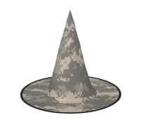 FBGHHTY Army Digital Camouflage Print Unisex Halloween Witch Hat Foldable For Carnivals Masquerades And Cosplay Events