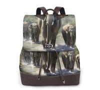 FBGHHTY Asian Elephants Print Fashion Women'S Backpack For Travel Work Everyday Use Weekend Getaways Rucksack