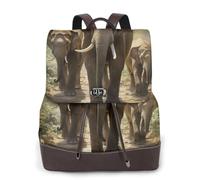 FBGHHTY Asian Elephants Print Fashion Women'S Backpack For Travel Work Everyday Use Weekend Getaways Rucksack