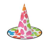 FBGHHTY Bear Paw Print Unisex Halloween Witch Hat Foldable For Carnivals Masquerades And Cosplay Events