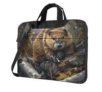 FBGHHTY Beaver Working Print Functional Laptop Bags Cute And Lightweight Computer Bag For Various Laptop