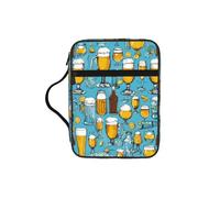 FBGHHTY Beer Bubble Print Soft Bible Storage Bag Scripture Holder Waterproof for Worship Travel Devotional