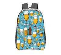FBGHHTY Beer Bubble Print Transparent Backpack Large Clear Pvc Bag School Student Men Women Work Travel