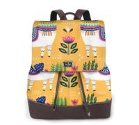 FBGHHTY Cartoon Alpaca Cute Animal Print Fashion Women'S Backpack For Travel Work Everyday Use Weekend Getaways Rucksack