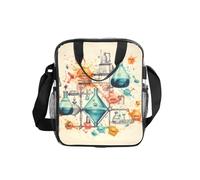 FBGHHTY Chemistry Print Print Clear Insulated Lunch Bag Daily Commutes Food Storage Container Picnic Bento Box