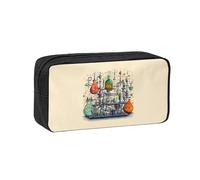 Fbghhty Chemistry Print Print Large-Capacity Pen Case Lightweight Stationery Organizer Pouch Office Daily Wear