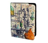 FBGHHTY Chemistry Print Print Men and Women Stylish 5.5in Passport Travel Document Wallet Case Secure Accessory