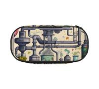 FBGHHTY Chemistry Print Print Versatile Big Capacity Pencil Bag School Students Teenagers Travelers Everyday Use