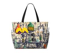 FBGHHTY Chemistry Print Print Waterproof Beach Travel Bag Lightweight Summer Vacation Camping Outdoor Activities