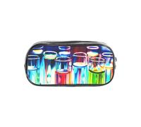 Fbghhty Chemistry Test Tube Print Students Boys Girls Clear Pencil Case Transparent Stationery Organizer Supplies