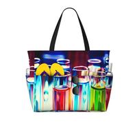 FBGHHTY Chemistry Test Tube Print Waterproof Beach Travel Bag Lightweight Summer Vacation Camping Outdoor Activities