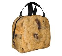 FBGHHTY Chocolate Cookie Print Insulated Lunch Bag Meals Drinks Beverages Kids Teenagers Students Travel School