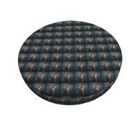 FBGHHTY clever giraffe Print Round Bar Chair Cushion Cover Washable Circular Seat Protector Dining Room Kitchen
