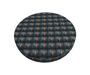 FBGHHTY clever giraffe Print Round Bar Chair Cushion Cover Washable Circular Seat Protector Dining Room Kitchen