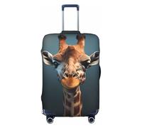 FBGHHTY Clever Giraffe Print Universal Travel Suitcase Cover Elastic Luggage Protector Waterproof Dustproof