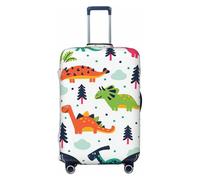 Fbghhty Colorful Dinosaurs1 Print Universal Suitcase Cover for Travel Elastic Washable Travel Cover Luggage Protector