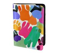 FBGHHTY Colorful Dog Paw Print Men and Women Stylish 5.5in Passport Travel Document Wallet Case Secure Accessory