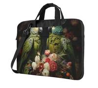 FBGHHTY Couple Parrots Olive Print Functional Laptop Bags Cute And Lightweight Computer Bag For Various Laptop