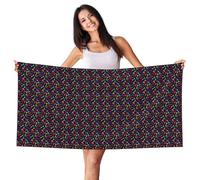 FBGHHTY Cute Dragonfly Print Lightweight Beach Towel Pool Outdoor Blanket For Spa Camping Swimming Resort