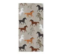 FBGHHTY Cute Horse Print Soft Towel Quick-Dry Bath Towels Reusable Versatile Men Women Holiday Daily Use