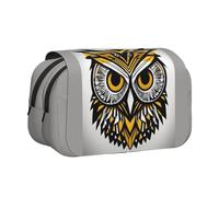 FBGHHTY Cute Owl Pattern Print Convenience Pen Case Cute Zipper Pouch Makeup Stationery Organizer Travel Office