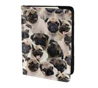FBGHHTY Cute Pug Print Men and Women Stylish 5.5in Passport Travel Document Wallet Case Secure Accessory