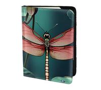 FBGHHTY Dragonfly with Water Lily Print Men and Women Stylish 5.5in Passport Travel Document Wallet Case Secure Accessory