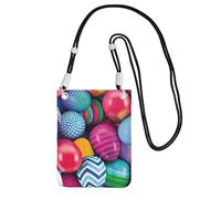 FBGHHTY Easter Eggs Print Stylish Phone Crossbody Bag Running Hiking Biking Festivals Everyday Use Wallet