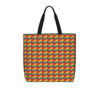 FBGHHTY Fantastic Parrot Feather Print Large Tote Lightweight Shoulder Bag For Shopping Travel Work Beach Eco-Friendly